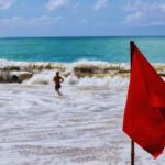 'onde quadrate' mare uscire dall'acqua